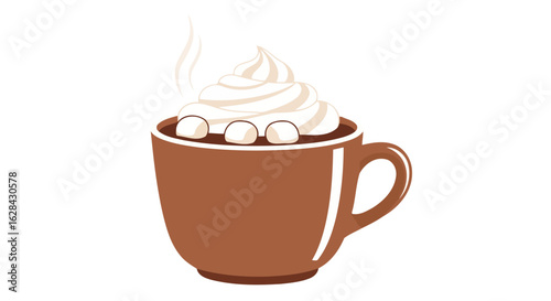 warm cocoa delight indulge in a cozy mug of hot chocolate with marshmallows