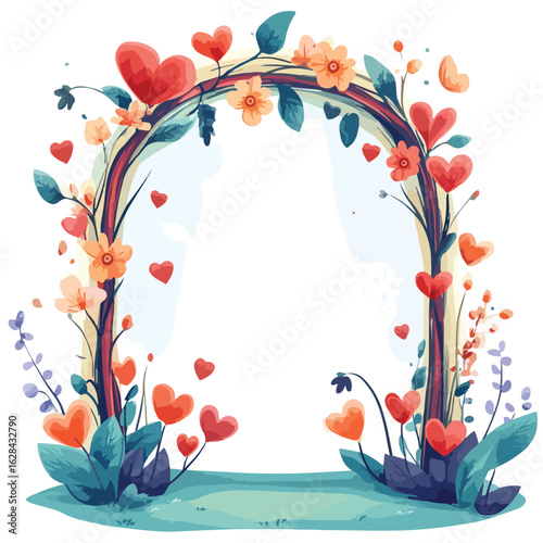 Enchanted Fry Tale Arch with Flowers