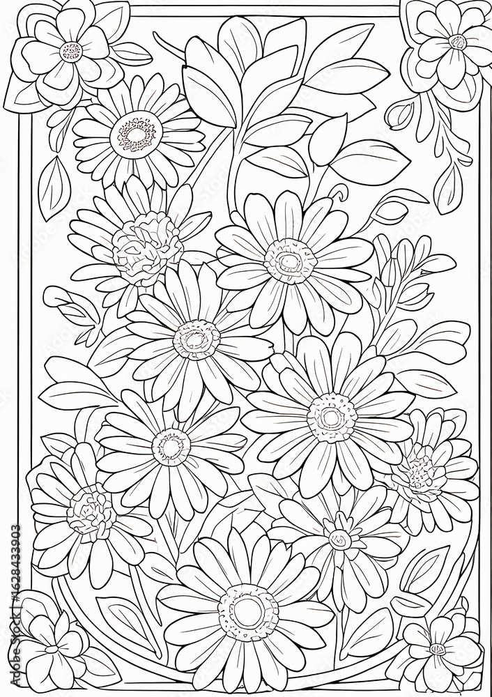 Fototapeta premium seamless floral pattern