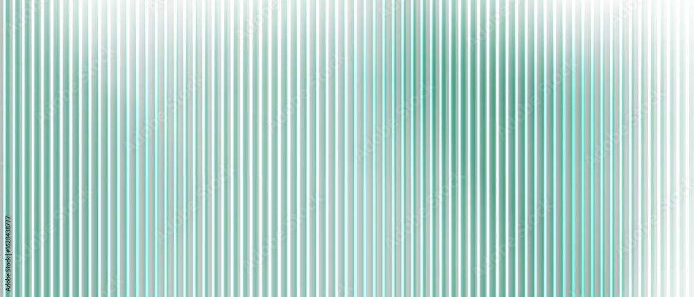 Fototapeta premium Elegant ribbed glass texture with green heat tones and fluid holographic waves. Spectrum distortion and prismatic glow suit high end digital design or futuristic abstract visuals.