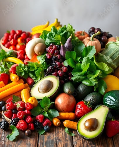 Colorful Fresh Produce Wellness Bounty