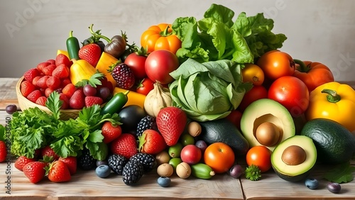 Colorful Fresh Produce Wellness Bounty
