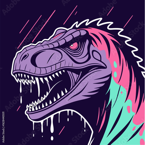 tyrannosaurus rex dinosaur vector