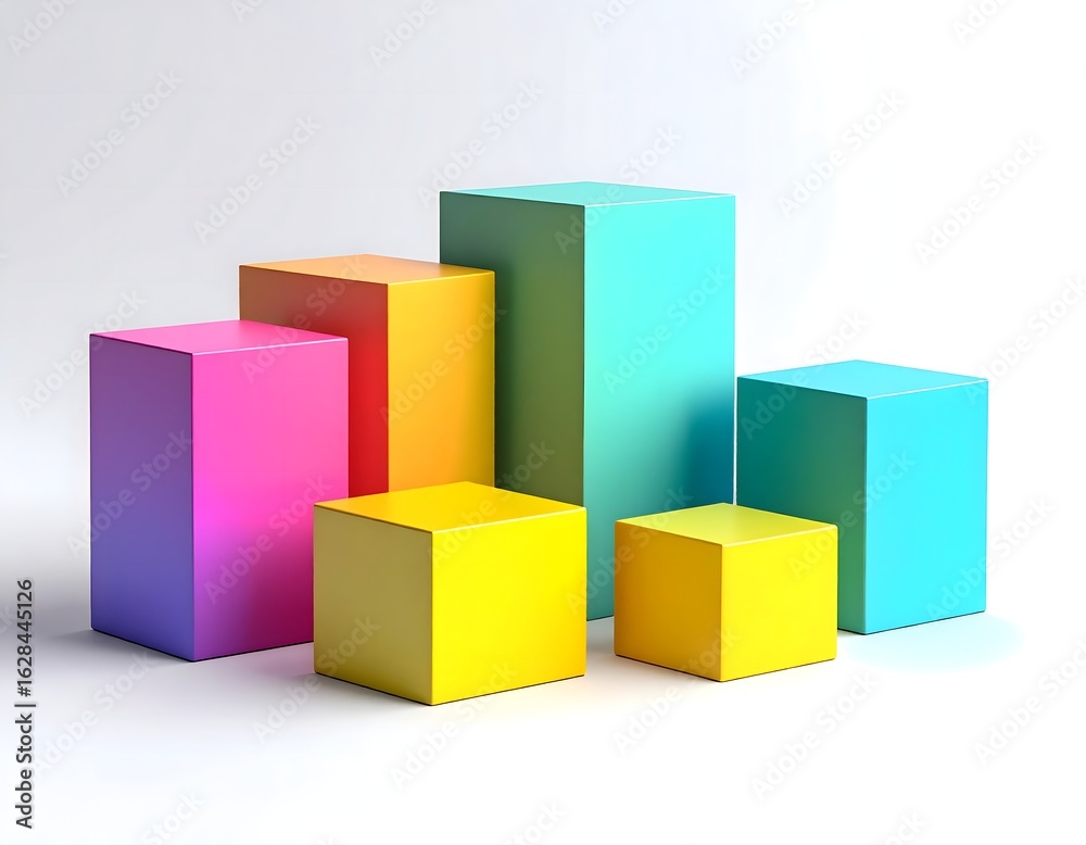 Colorful geometric shapes Colorful geometric shapes