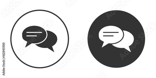 Speech bubble icon. flat sign design. Vector symbol pictogram. UX UI icon