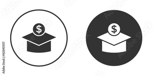 Scholarship fund icon. flat sign design. Vector symbol pictogram. UX UI icon