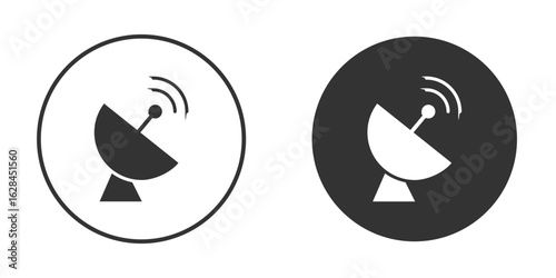 Satellite dish icon. flat sign design. Vector symbol pictogram. UX UI icon