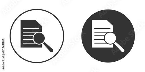 Research icon. flat sign design. Vector symbol pictogram. UX UI icon