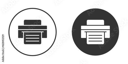 Print icon. flat sign design. Vector symbol pictogram. UX UI icon