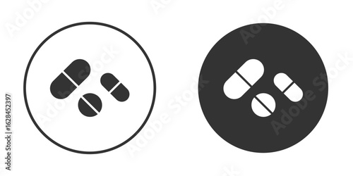 Pills icon. flat sign design. Vector symbol pictogram. UX UI icon