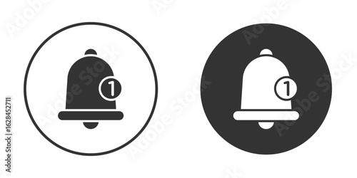 Notification bell icon. flat sign design. Vector symbol pictogram. UX UI icon