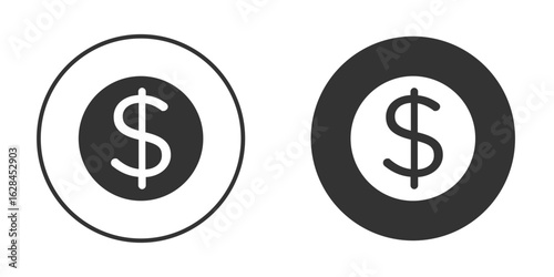 Money icon. flat sign design. Vector symbol pictogram. UX UI icon