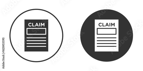 Insurance Claim icon. flat sign design. Vector symbol pictogram. UX UI icon