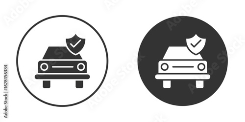 Auto insurance icon. flat sign design. Vector symbol pictogram. UX UI icon