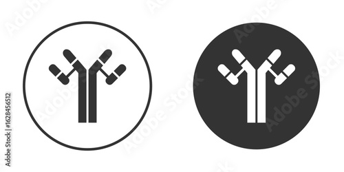 Antibody icon. flat sign design. Vector symbol pictogram. UX UI icon