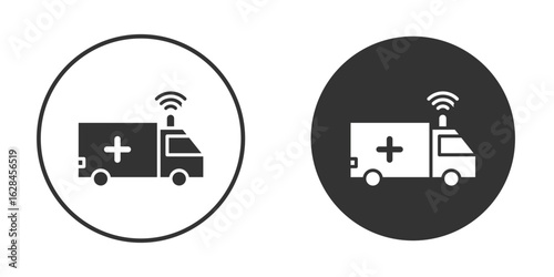 Ambulance icon. flat sign design. Vector symbol pictogram. UX UI icon