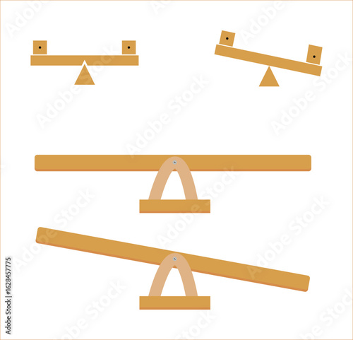 Vector illustration of a carpenter's wooden clothespin clamp