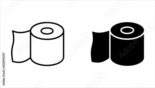 tissue box icon set, vector illustration on white background.