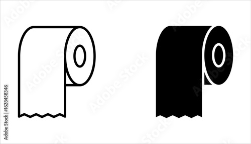 tissue box icon set, vector illustration on white background.