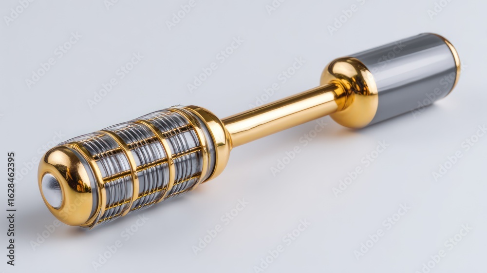 Golden and gray tool, angled Golden and gray tool, angled