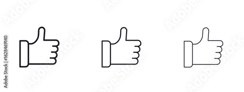 thumbs up icon vector design template simple and clean