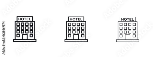 hotel icon vector design template simple and clean