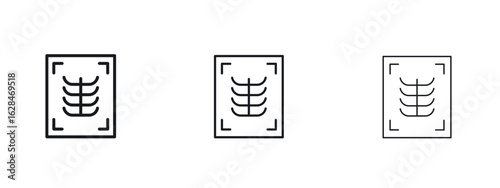 X-ray scan icon vector design template simple and clean