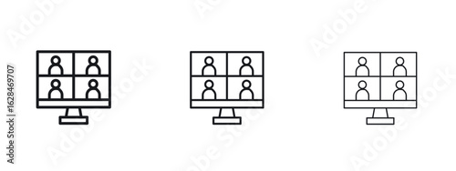 Webinar icon vector design template simple and clean