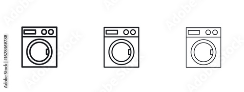 Washing machine icon vector design template simple and clean