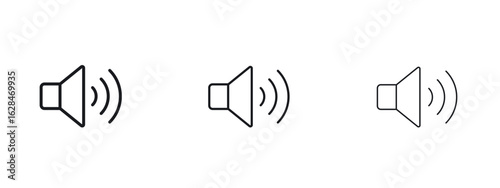 Volume icon vector design template simple and clean