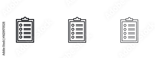 Todo list icon vector design template simple and clean