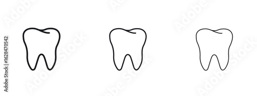 Tooth icon vector design template simple and clean
