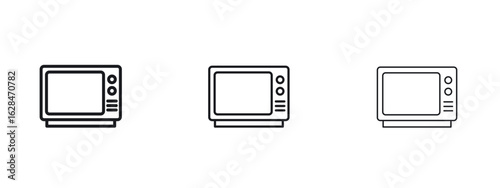 Television icon vector design template simple and clean