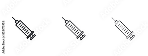Syringe icon vector design template simple and clean