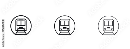 Subway icon vector design template simple and clean