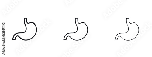Stomach icon vector design template simple and clean