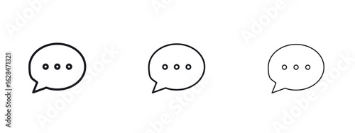 Speech bubble icon vector design template simple and clean