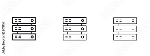 Server icon vector design template simple and clean
