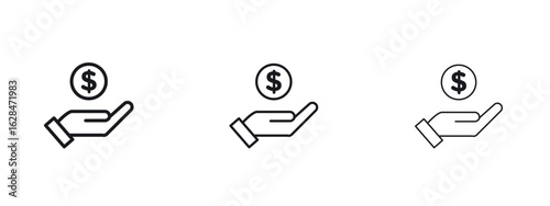 Savings icon vector design template simple and clean