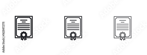 Qualification icon vector design template simple and clean