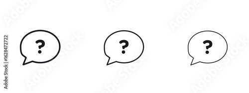 Question mark icon vector design template simple and clean