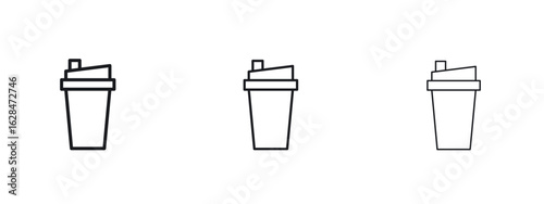 Protein shake icon vector design template simple and clean
