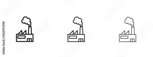Pollution icon vector design template simple and clean