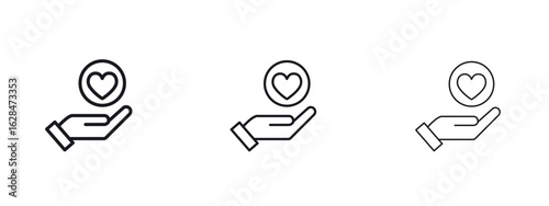 Philanthropy icon vector design template simple and clean