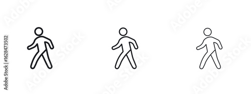 Pedestrian icon vector design template simple and clean