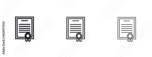 Patented icon vector design template simple and clean