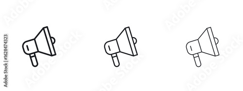 Megaphone icon vector design template simple and clean