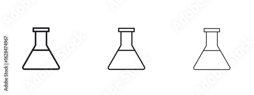 Lab flask icon vector design template simple and clean