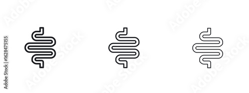 Intestines icon vector design template simple and clean