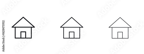 Home icon vector design template simple and clean